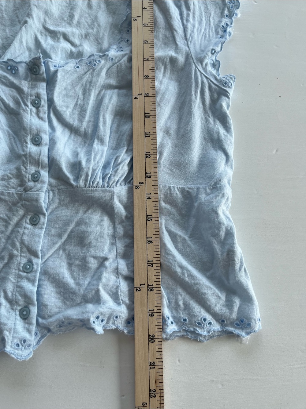 A New Day XL Linen & Cotton Cropped Top - Picture 5 of 8